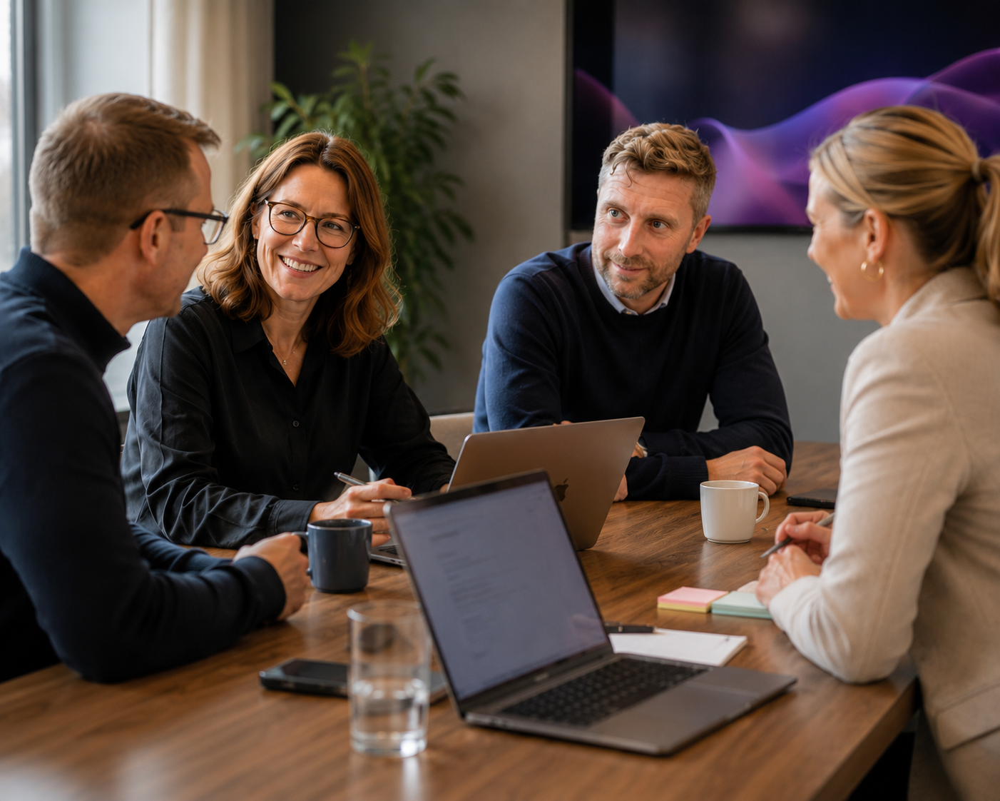 Träff i liten grupp under AI Ignite-programmet i Karlstad
