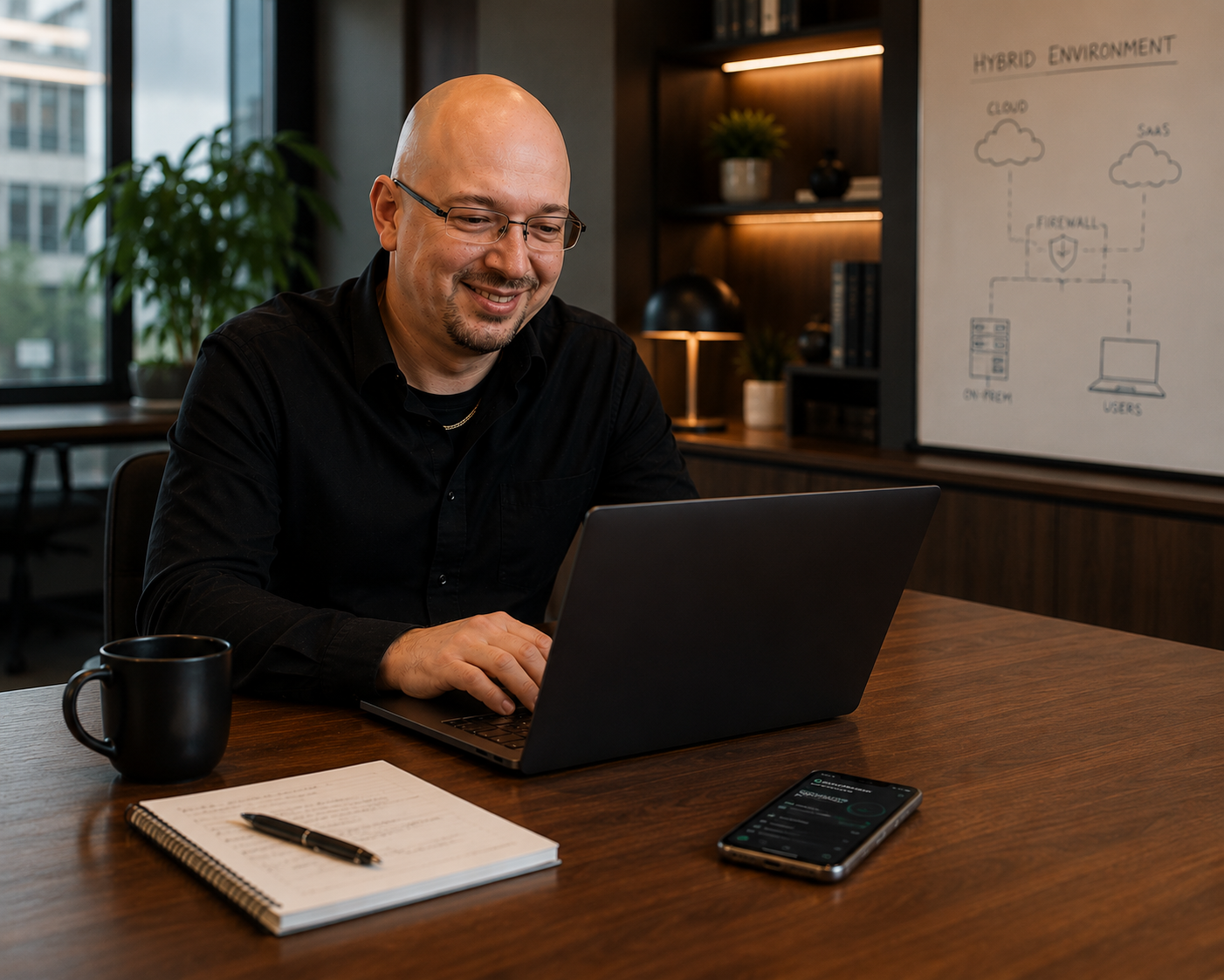 Hybridmiljö med Mac, iPhone och Microsoft 365