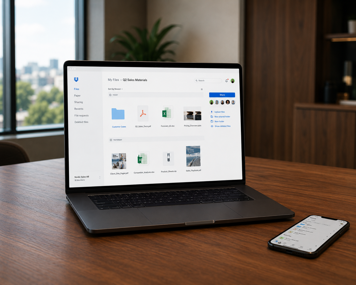Dropbox synkroniserar filer mellan Mac, iPhone och iPad