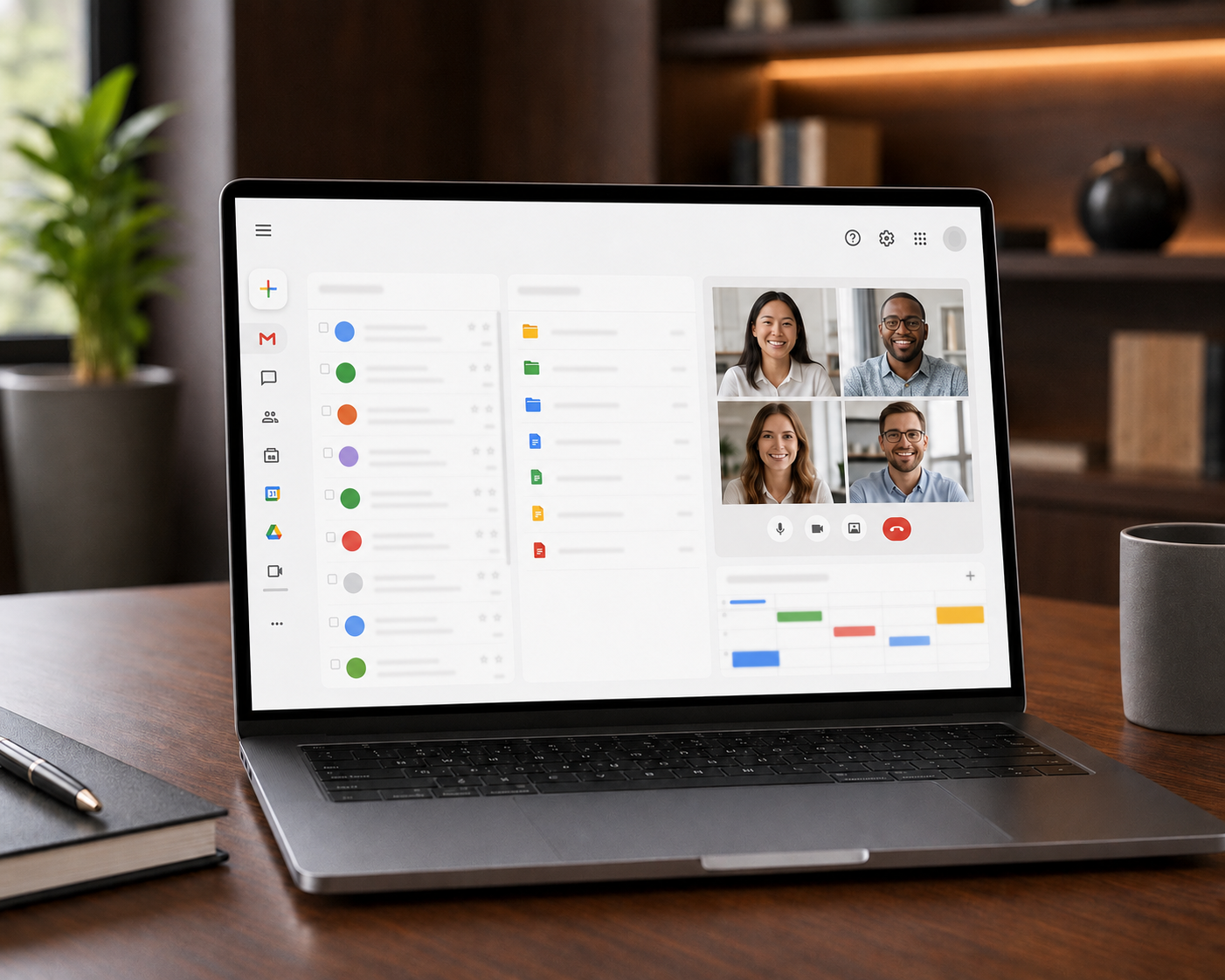 Gmail, Drive och Meet i Google Workspace