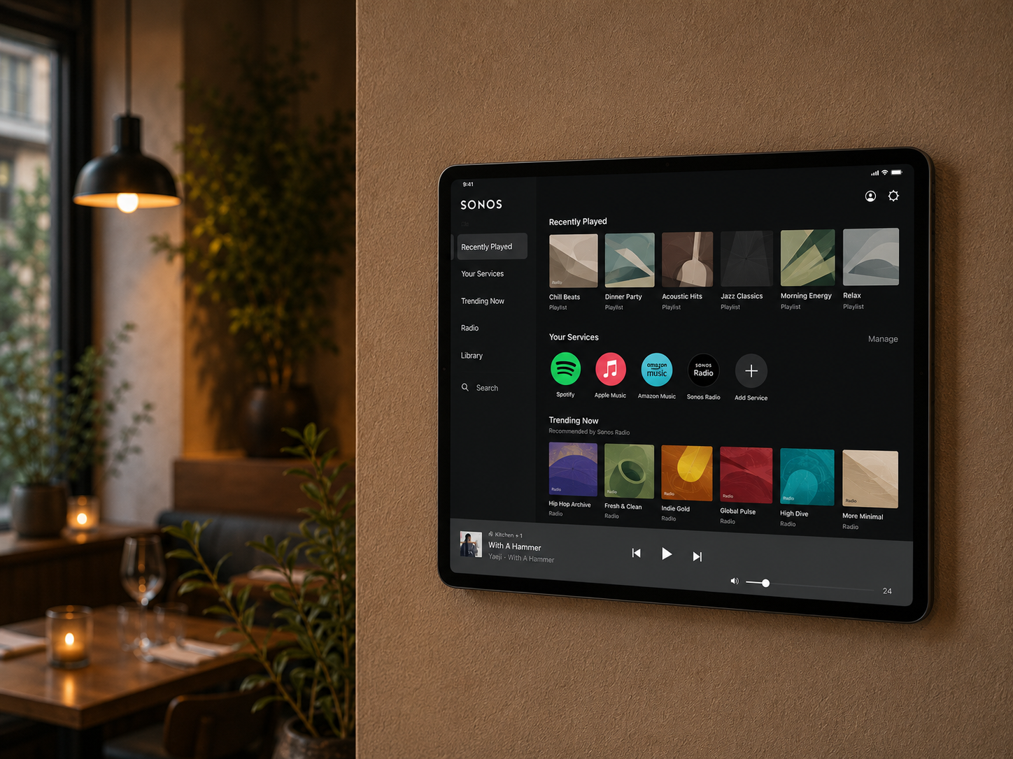 Dashboard för fjärrhantering av Sonos Pro